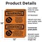 Signmission Chock Wheels Of Truck Or Trailer Bilingual OSHA Warning Sign, Plastic, 12in W x 18in L, 2PK OS-2PACK-WS-P-1218-L-12522 - alternate 5